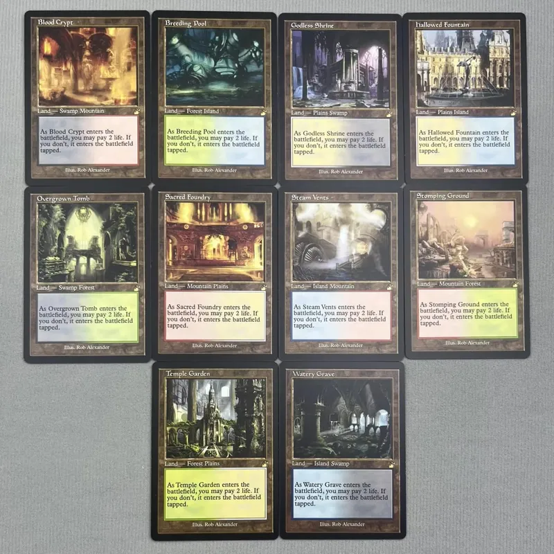 TCG Proxy Cards Deck Borad Games הולוגרמה בודדת לוטוס שחור Power9 Dual Landes The One Ring — image 22