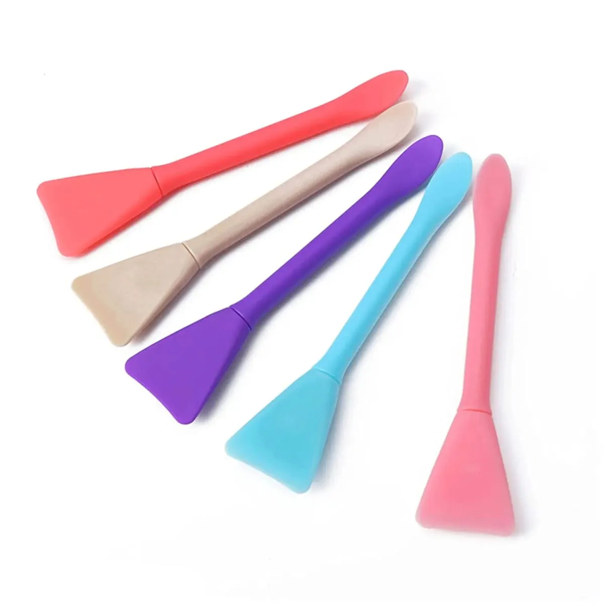5pcs Silicone Face Mask Brushes Makeup Spatula Applicator Skincare Spatula Lotion Face Cream Applicator Spa Makeup Tools — image 6