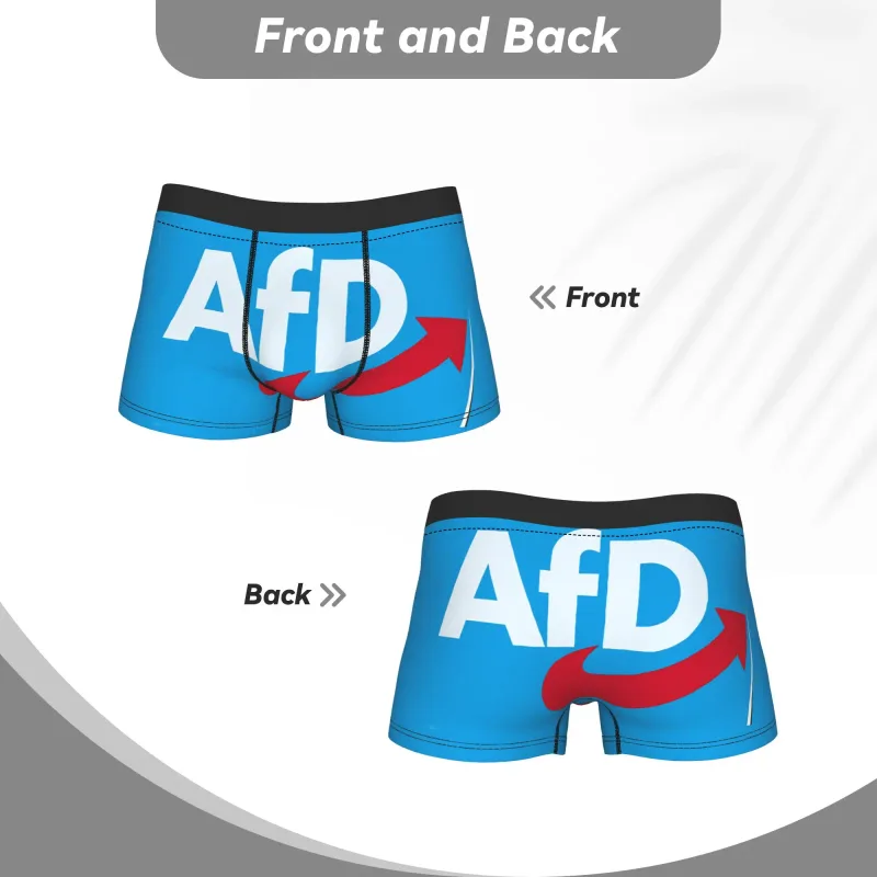 Альтернатива Afd Германия Шорты Трусы Нижнее белье Высокое качество Мужские новые боксеры с принтом Трусики больших размеров