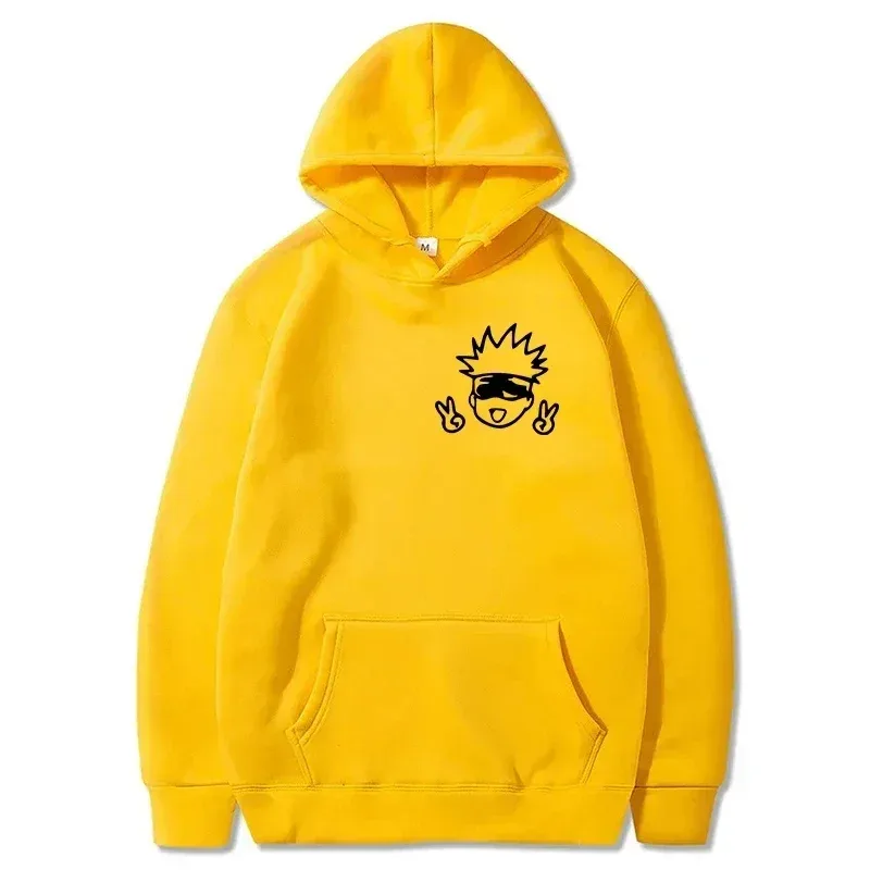 Spring Autunm Unisex Jujutsu Kaisen Anime Hoodies Sweatshirts Large Animated DesignsKawaii Gojo Satoru Graphic Streetwear — image 12