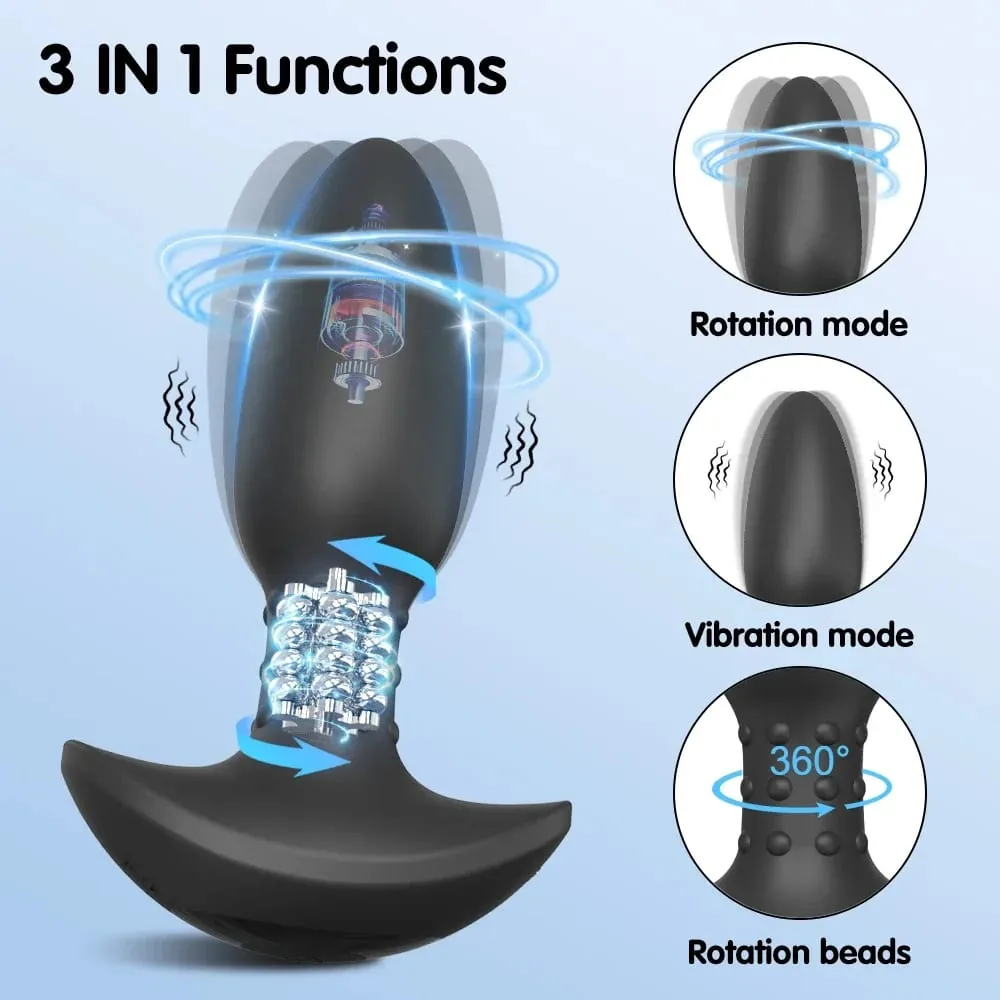 APP Control Rotation Butt Plug Anal Vibrator για άνδρες Γυναίκες 360° Wiggle Prostate Massager Πρωκτικό βύσμα για Gay Sex Toy για άνδρες — image 3
