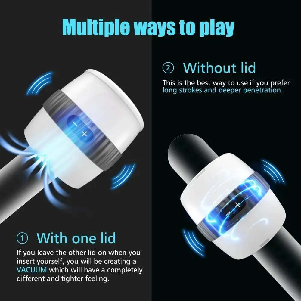 Male Masturbation Cup Multi-Frequency Vibration Vagina Anal Masturbator Real Blowjob Pussy Stimulator Sex Toys Adult Products