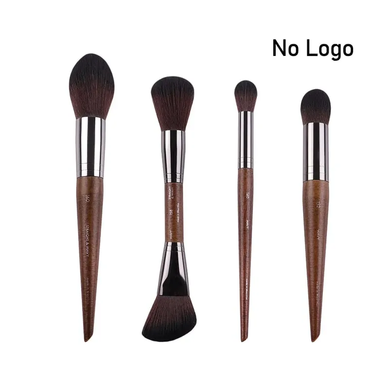 Ensemble complet de pinceaux de maquillage pour les yeux en bois naturel, kit de maquillage Pro pour fard à paupières, surligneur, sourcils, lèvres, cils, pratique — image 17