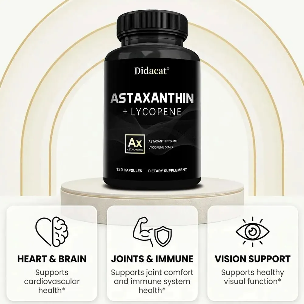 Asztaxantin-kiegészítő férfiaknak és nőknek | A Haematococcus Pluvialis mikroalgától a szem és a bőr egészségének támogatására