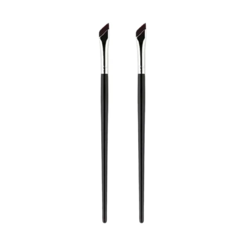 1/2/3pcs Angled Blade Eyeliner Brush Ultra Thin Fine Eyebrow Brush Flat Sickle Eyeliner Brushes Eyeliner Lower Eyelid Brushes