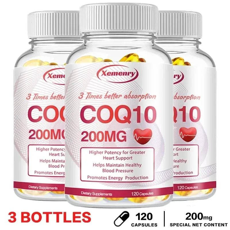 Coenzyme Q10 Κάψουλες 200mg -Παρέχουν Ενεργειακή Υποστήριξη Καρδιάς και Καρδιαγγειακής Υγείας Προάγουν το μεταβολισμό Αντιοξειδωτική
