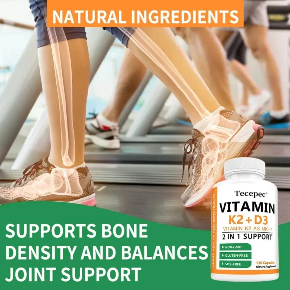 Vitamin D3 + K2 Softgels 2-in-1 Complex Bone Teeth & Immune Health Support Booster ανοσοποιητικού συστήματος — image 4
