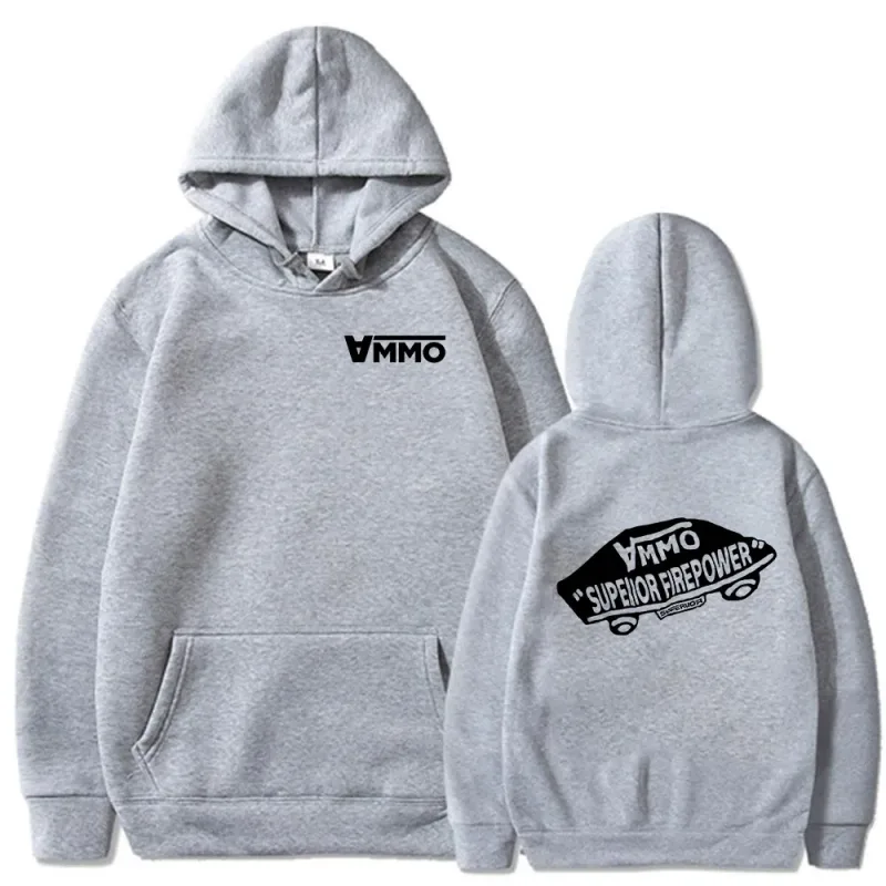 Brothers in Arms Skeleton Double Sided Print Hoodies Panlalaking Pambabaeng Damit Fashion Sweatshirt Oversized Long Sleeve Pullover