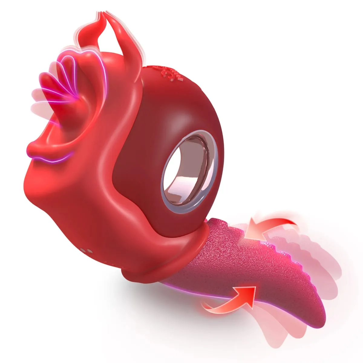 Női Tongue Thrusting Swing vibrátor csikló mellbimbó g-pont punci stimulátor hüvely anális maszturbátor szexjátékok pároknak — image 1