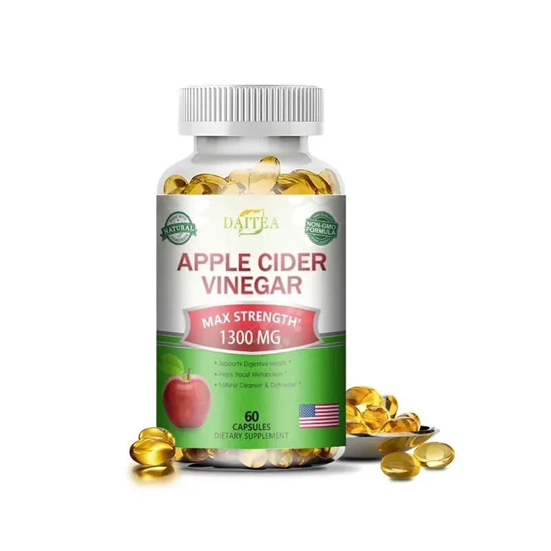 Daitea apple cider vinegar capsules support obesity-prone body management burn fat and inhibit fat accumulation