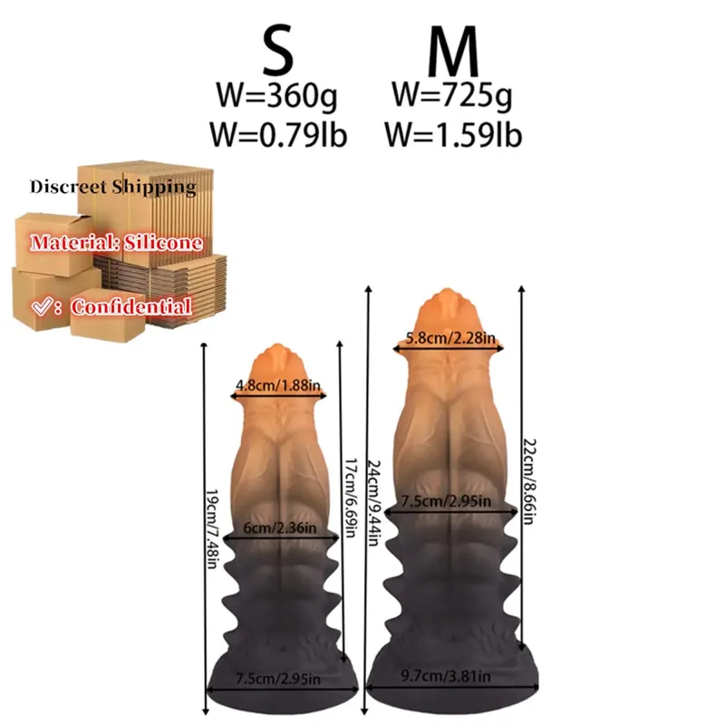 Big Anal Plug Monsters Enlargenmen Prostate Massager Τεράστια πρίζα πρωκτικού διαστολέα Πισινό Πρωκτικό Εκπαίδευση Επέκταση Παιχνίδια σεξ για γυναίκες άνδρες — image 16