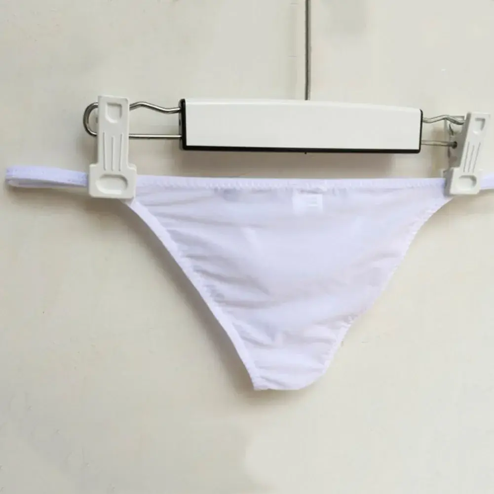 Men Solid Color Thin Soft Breathable Very Hot Lingerie Gay Sissy Pouch Underwear Solid Underpants Panties Briefs Men's Clothing — image 5