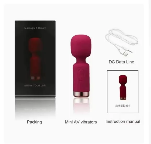 Mini AV Vibrator G Spot Vibration Δόνηση κόλπου πρωκτού κλειτορίδας Δονητής Dildo Δονητής σεξ ενηλίκων Παιχνίδια για γυναίκες Σεξ αυνανισμού — image 9