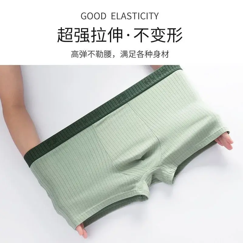7Pcs/Lot Panlalaking Cotton Underwear Boxer Shorts Purong Cotton Breathable Mid-waist High Elasticity Panlalaking Sexy Soft Panlalaki Shorts L-4XL — image 7