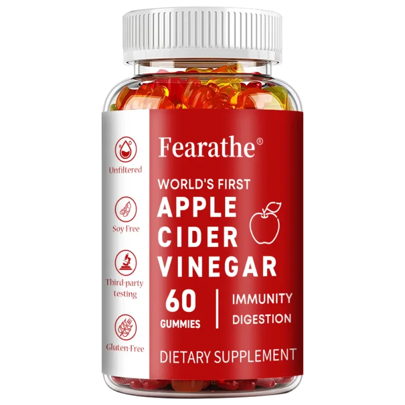 Apple Cider Vinegar Gummies - 60 Vegan Gummies - ACV Supplement for Detoxification Metabolism Energy Digestion & Gut Health — image 8