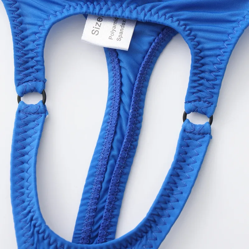 Sexy Men Underwear Thongs with Front Open Pouch Low Rise Fit High Elastic Stretch for Club Party 95%Polyester+5%Spandex — image 20
