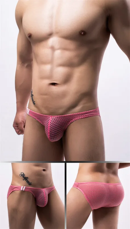 Cuecas masculinas verão respirável buracos roupa interior u convexo fino cintura baixa cuecas masculinas deslizamento calzoncillos — image 8