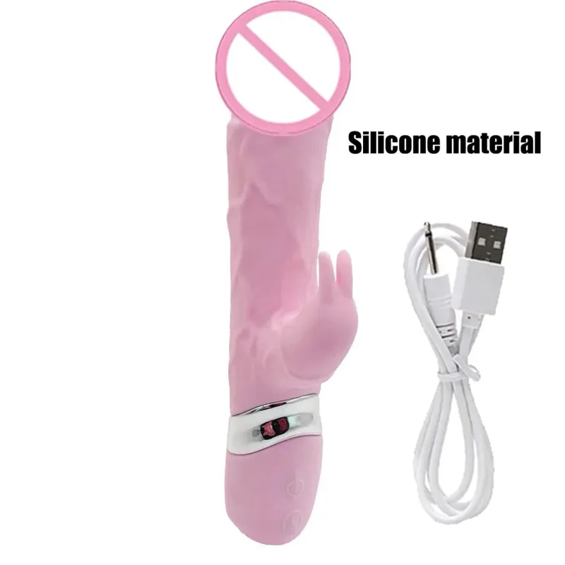 Silicone Rabbit Vibrator 3-in-1 G-Spot Clit Anal Beads Stimulator 10 Modes Thrusting Vibrating Sex Toy for Women — image 13