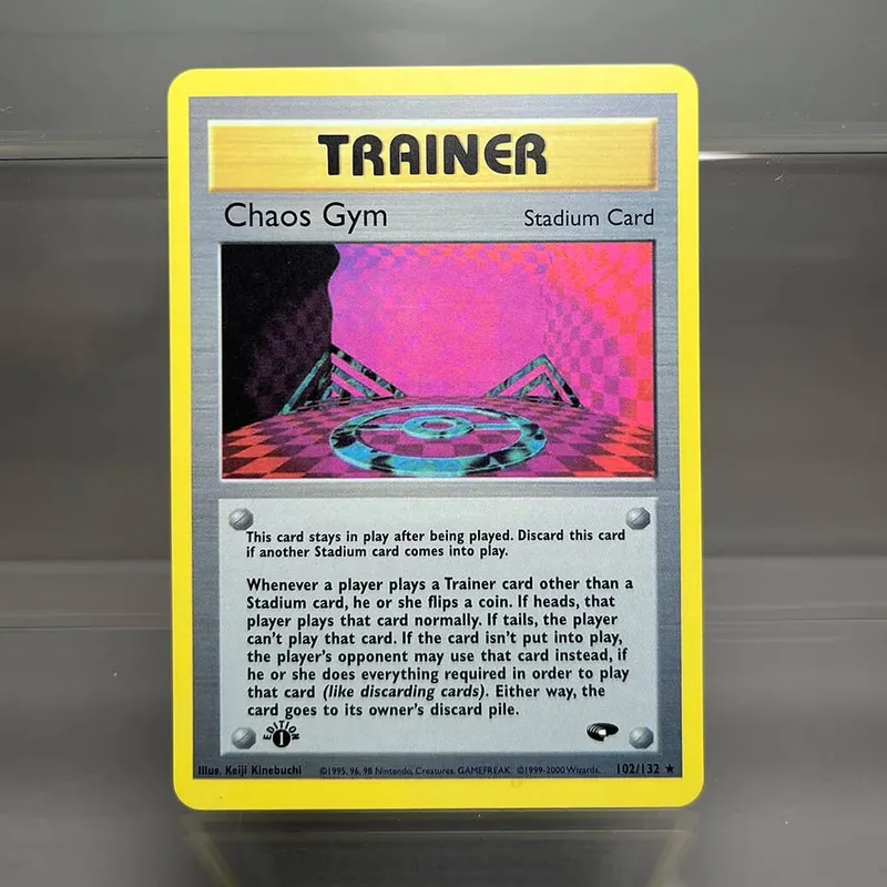 PKM Cards Edition 1st Gym Challenge 1996 Base Set Single Foil Cards Mewtwo Gengar Raichu Card Collection Cards PTCG Proxy Cards — image 12