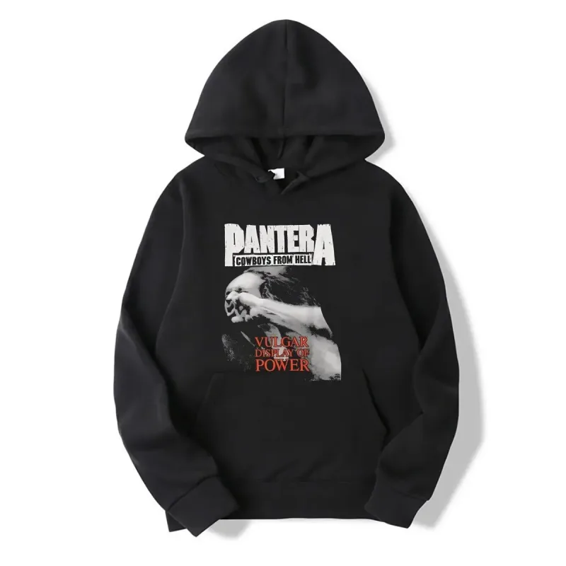 2026WinterNew Hoody PANTERA Band Pullovers COWBOYS FROM HELL Print Hoodies Men Women Vintage Fashion Hip Hop Oversized Swatsirts — image 6