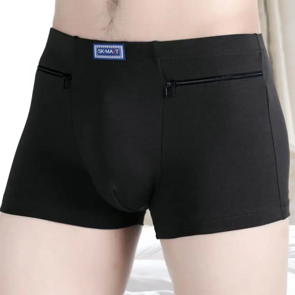 Panlalaking Kasuotang Panloob na Panlaban sa Pagnanakaw Brief Boxer Panty Walang Seamless Elastic Panties na Panlalaki Cotton U-Bump Panlalaki Shorts Briefs Pang-araw-araw na Kasuotan — image 7