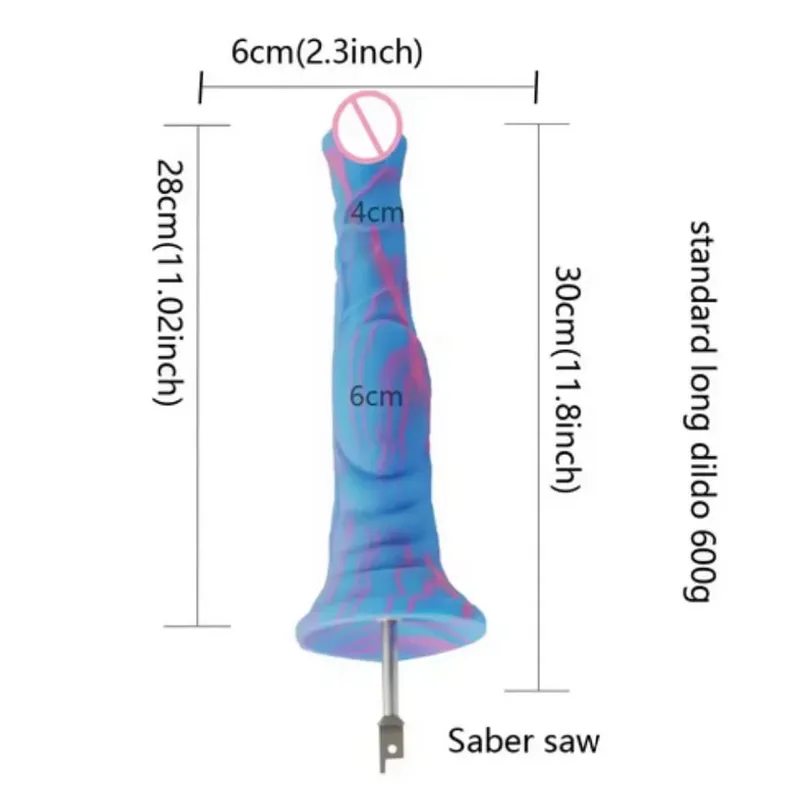 Kard szúrófűrész dugattyús fűrész nagy szilikon vibrátoros fűrész 3XLR VAC-U-LOCK adapter tartozékok Sex Machine — image 21