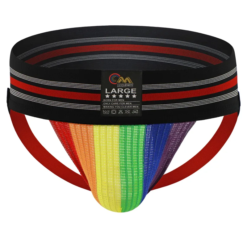 Men Underwear Athletic Jock Strap Supporter Classic Thong Elastic Wide Waistband Underpants Breathable Jockstrap Sexy Lingerie