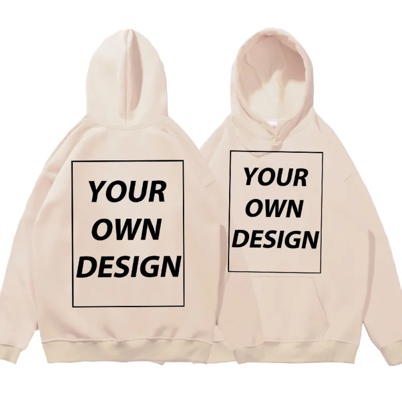 Customized DIY Print Lalaki Babae Autumn Winter Hoodies Casual Classic Pullover Simple Comfy Streetwear Soft Warm Sports Clothing — image 17