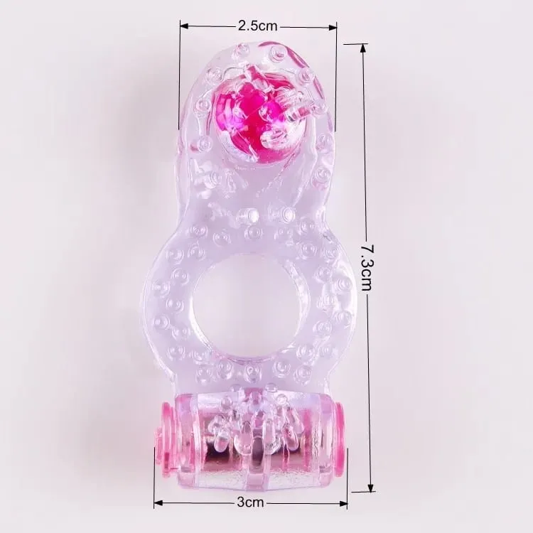 Triple Couples Dual Pleasure késleltetés Gyűrű Vibráló Ring csikló stimulátor hosszabb erekció intenzív magömlés Szexjátékok férfiaknak