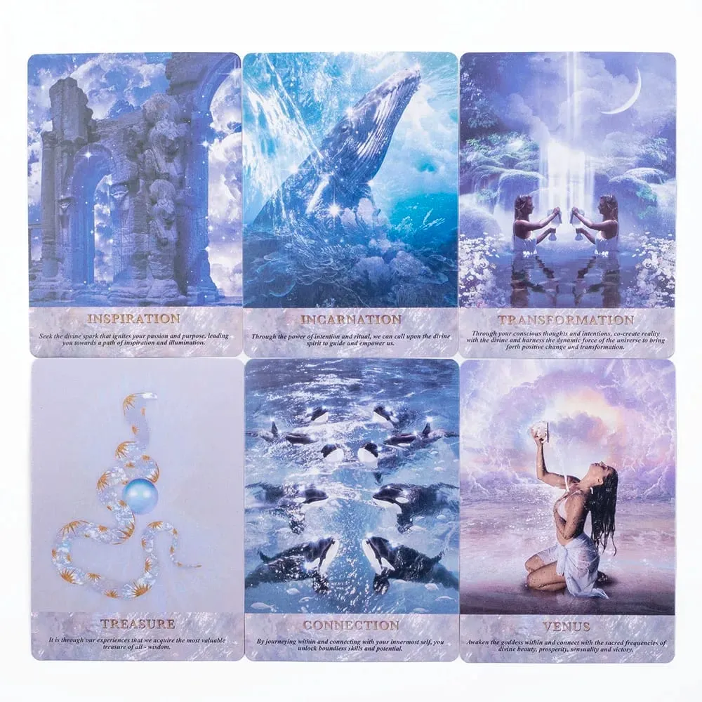 Pearl Wisdom Oracle Deck 10,4*7,3cm 44 Cards Deve Into The Ethereal Visuals που σας καθοδηγούν να ανακαλύψετε βαθύτερη σημασία — image 4