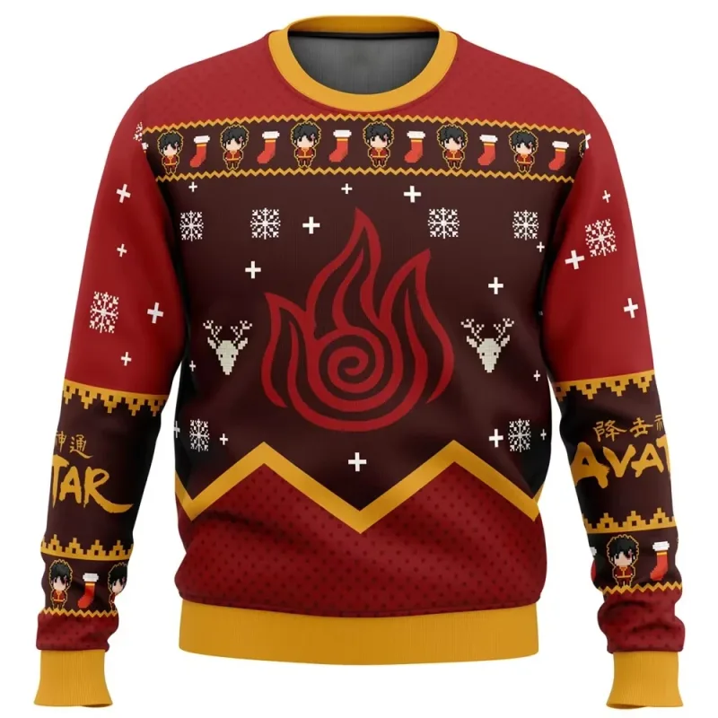 2026 NOVO Suéter de Natal Feio Avatar, o Último Mestre do Ar, para Mulheres e Homens2026 NOVO Suéter de Natal Feio Avatar, o Últ — image 3