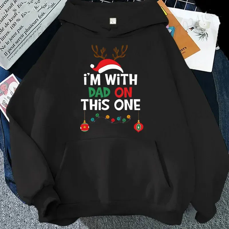 Par julmatchande huvtröjor Set I Don't Do Matchande juldräkter Tryck Sweatshirts Jul Familjefest Matchande toppar — image 18