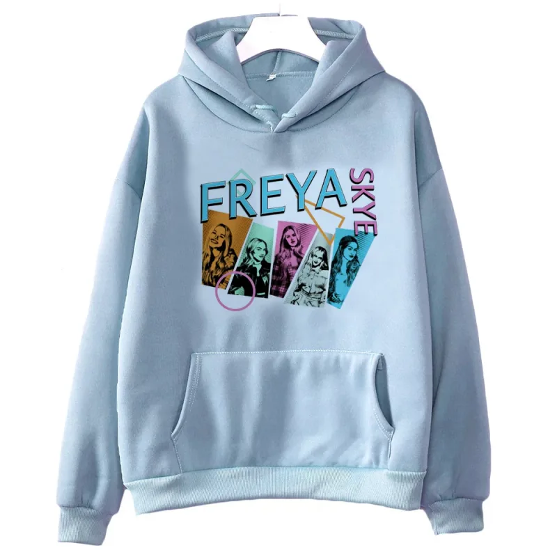 Freya Skye 2000s fashion hooded sweatshirt - Women's loose fit - Men's version. Cutecore. Suitable for both men and women. — image 15