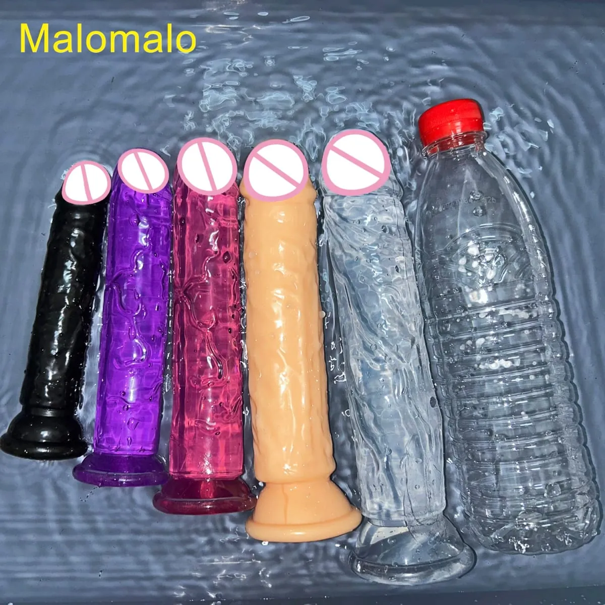 Olcsó 5 színű kis átlátszó vibrátor tapadókorong Jelly Dick női erotikus anális szex játékok Puha klitori hüvelyi maszturbátorok pénisz — image 2