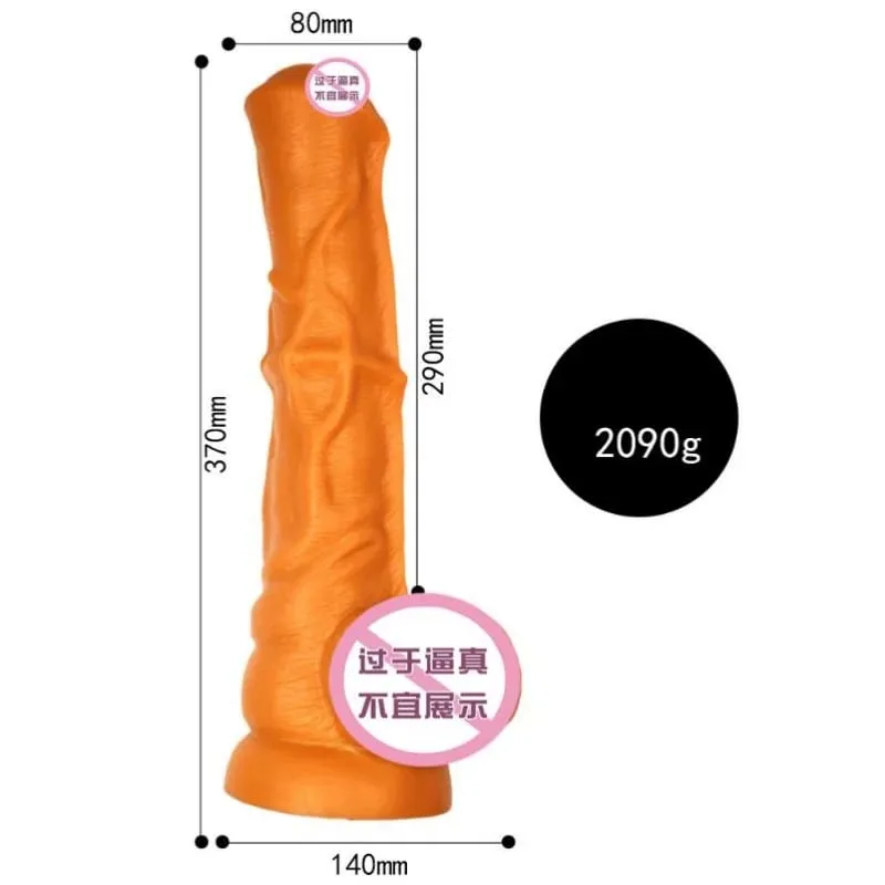 דילדו סוס ענק מציאותי חיה פין אנאלי תקע סימולציה זין גדול אונן עם כוס יניקה צעצועי מין למבוגרים לנשים גברים — image 8