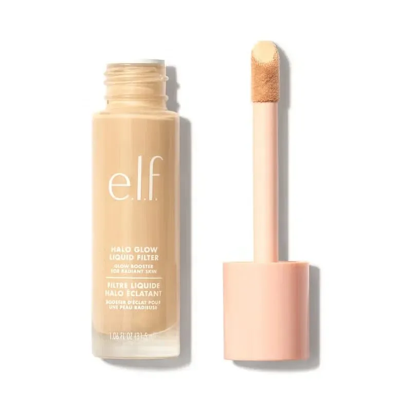 ELF Fashion Makeup Cosmetics Liquid Foundation Concealer וליפ גלוס מבהיר עם אורות מהבהבים Lip Oil Glossy Finish — image 18