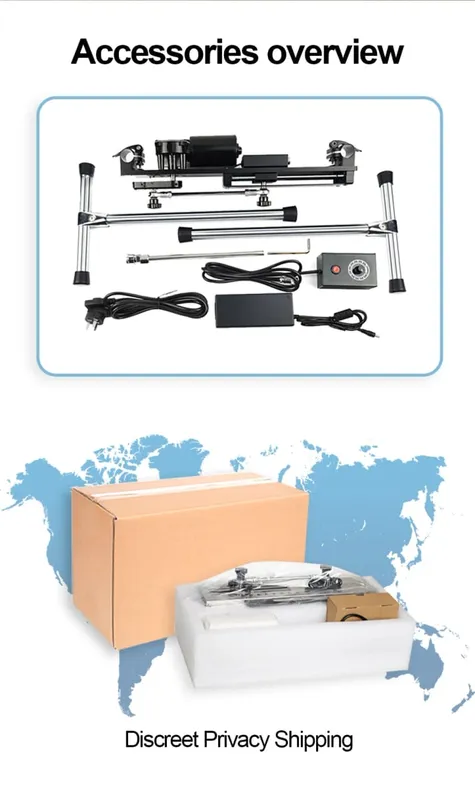 120 W Sex Machine Erős teljesítményű Turbo Gear Maszturbációs Love Machine V-U-Lock Vibrátor Szexgép Műpéniszekkel — image 6