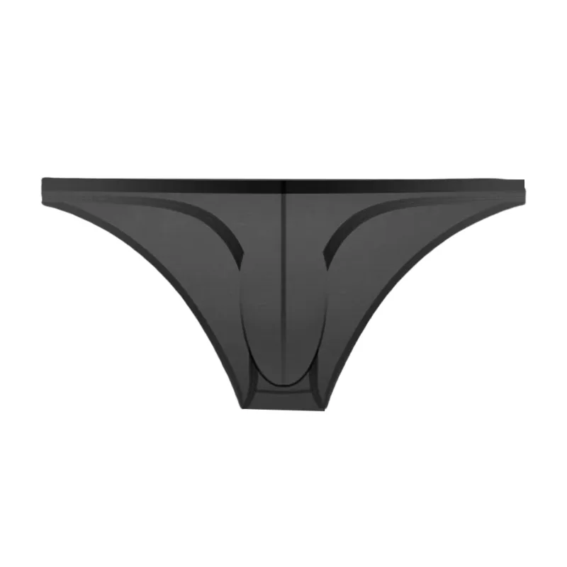 1pc verão nova roupa interior masculina cuecas de seda gelo ultra-fino transparente respirável sexy confortável cintura baixa cuecas para homem 3256809692642600 — image 4