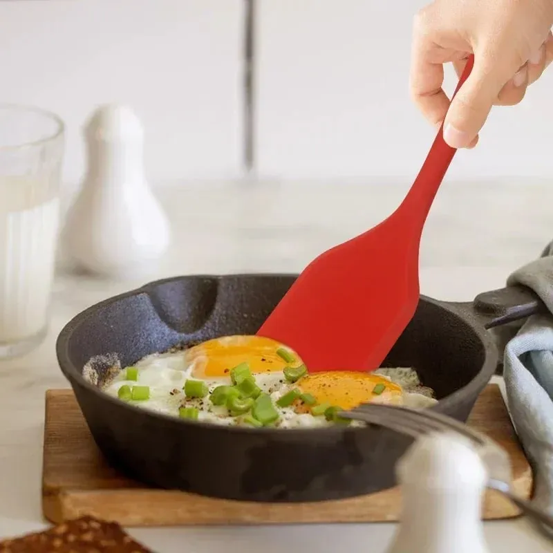 Silicone Cooking Leakage Spatula Dense Shovel Fried FishOmelette Shovel Non-stick Spatula Kitchen Cooking Tools