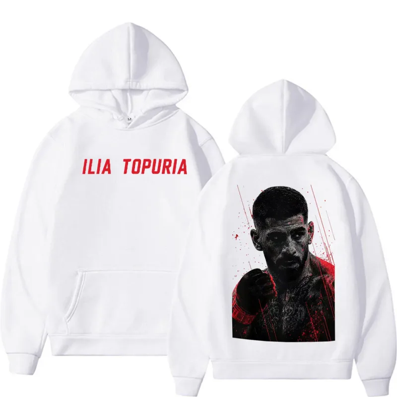 Ilia topuria el matador vintage gráfico hoodies roupas masculinas violência estética camisolas casuais pullovers de lã streetwear — image 7
