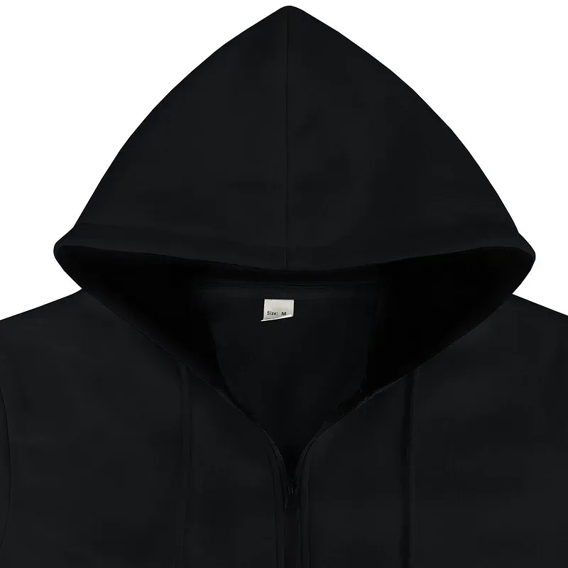 Novo 2026 outono casual sólido manga longa zíper com capuz moletom casaco masculino moda ao ar livre roupas esportivas jaquetas — image 8