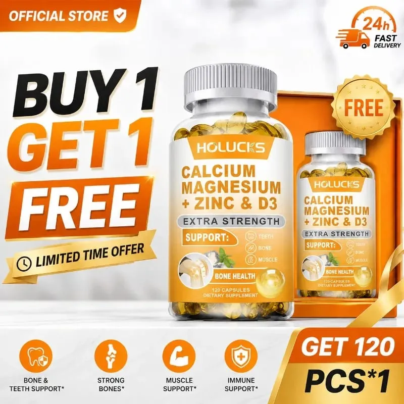 Organic Calcium Support Supplements with Magnesium Zinc & D3 Strengthen Bone Teeth & Nerve Wellness for Daily Life — image 2