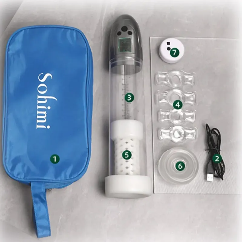 Electric Penis Pump Men Enhanced Erections Enhancement Pump Rechargeable Vacuum Penis Cock Pump Enlarger Pump Improved Erection