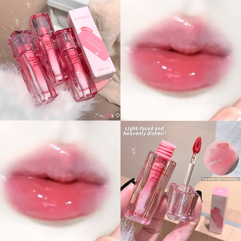 Water Gloss Lip Glaze Mirror Moisturizing Plump Non-stick Cup Jelly Transparent Liquid Lipstick Long-Lasting Tint Oil Lip Makeup — image 4