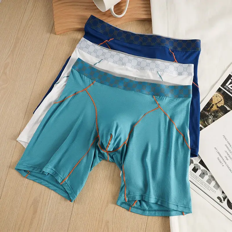 Mens Boxers Bamboo Fiber Underwear Man Panties Homme Ropa Breathable U Convex Pouch Mahabang Underpants Plus Size Boxer Shorts M-XXL — image 9