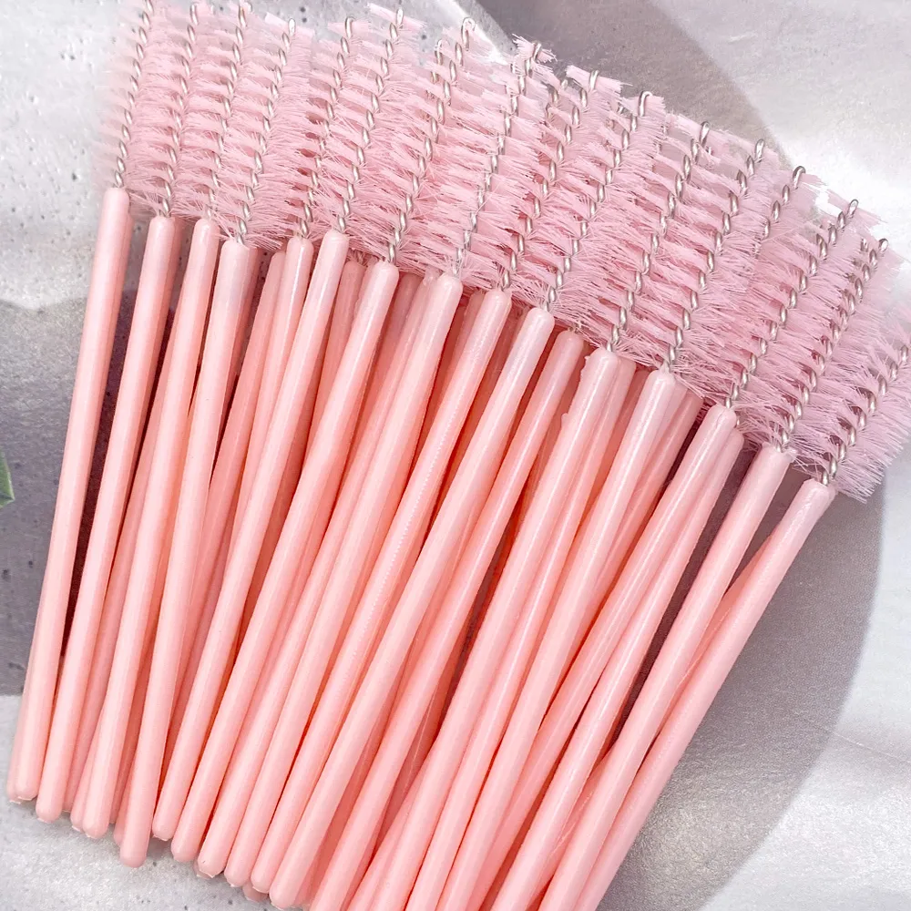 Zanse 50/500 pcs Eyelash Eyelash Brushes Eyelash Spoolies Mascara Wands Applicator for Eyelash Extension Makeup Tool — image 2