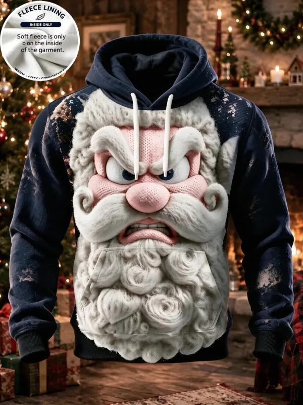 Moletom com capuz de lã com estampa 3D de ação de graças Turquia festa jantar pulôver com estampa completa manga comprida bolso canguru moletom de férias — image 7