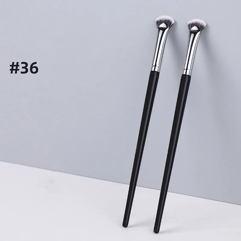Brosse à cils en forme d'éventail, douce, sans perte, professionnelle, pour maquillage, Mascara, surligneur, poudre, outil de taches, 1 pièce — image 4