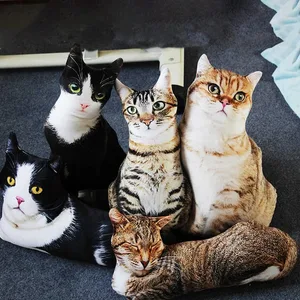 50cm Lifelike Plush Cat Pillow Stuffed 3