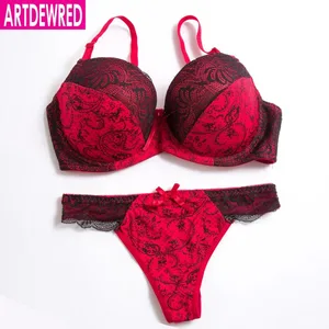 Set bra push up gred tinggi asli asli bra untuk seluar dalam wanita set bra renda pakaian dalam seksi seluar dalam wanita